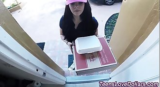 Real delivery teen jizz