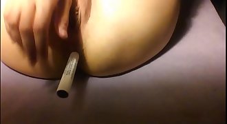 18teen babe fingerblasting own pussy and anal