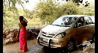 ---Indian Village Bhabhi Washing Car..{UNCUT EXCLUSIVE SCENE} ...MUST See